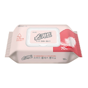 유한킴벌리)스카트물티슈(캡형/70매)