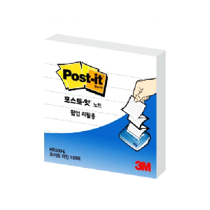3M)포스트-잇 팝업리필(KR-330/화이트 라인)