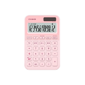 카시오)계산기(MS-20YC/핑크/12자리)