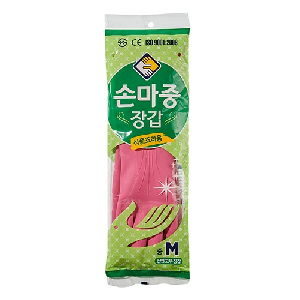 손마중고무장갑 중 핑크×10켤레