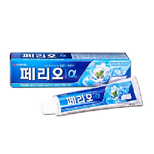 LG생활)페리오뉴후레쉬알파치약 185g-박스(40개입)