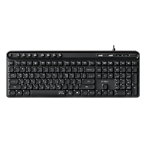 아이리버)유선 항균 키보드 2Port Hub K601U 블랙