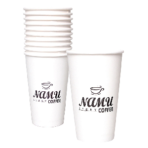 일회용핫컵 16oz 10개입 화이트