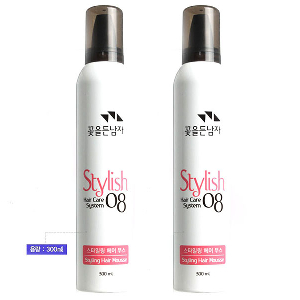 강력한 세팅 스타일연출 초강력 헤어무스 300ml 2개