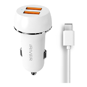 IRIVER)차량용급속충전기(IHA-CQ36WD QC3.0/C-TYPE/2구)