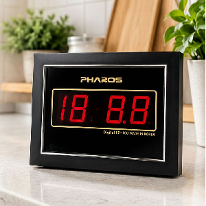 파로스 디지털 벽시계 E-100 탁상시계 겸용 소형