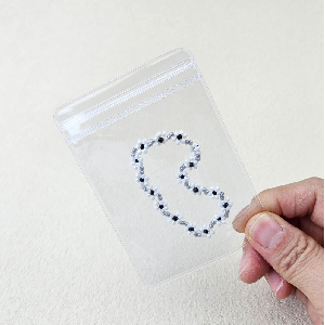 투명 지퍼백 액세서리 포장봉투 7x10cm