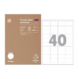 폼텍)레이저광택라벨(LB-3102/100매/40칸)