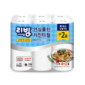 리빙 키친타올 115매 x 6롤