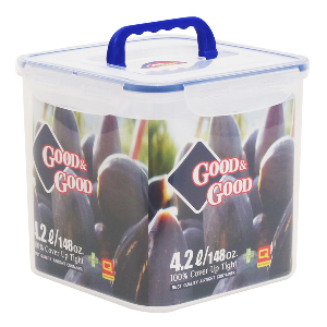 굿앤굿정사각밀폐용기4.2L(핸디형)