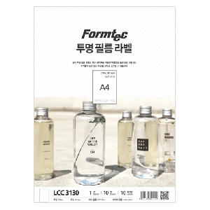 폼텍)레이져투명라벨(LCC-3130/10매/1칸)
