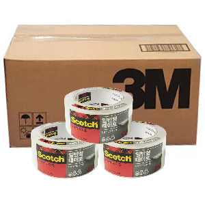 3M 투명 박스테이프 48mm x 70M 포장용 테이프 ,50개입