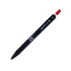 마이펜)세이프티클립 볼펜(0.7mm/적)-다스(12개입)