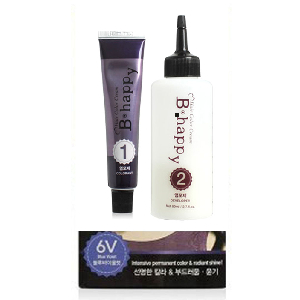 선명한칼라 색상오래지속 직접짜서 바르는 염색약 6V