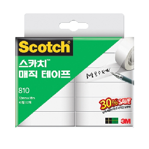 3M)스카치 매직테이프 리필(810R-12/12*18M/세이빙 팩 30%)